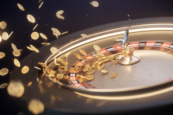 A woman smiling while playing online games on her laptop, surrounded by neon casino elements, showcasing BT111’s diverse game collection.